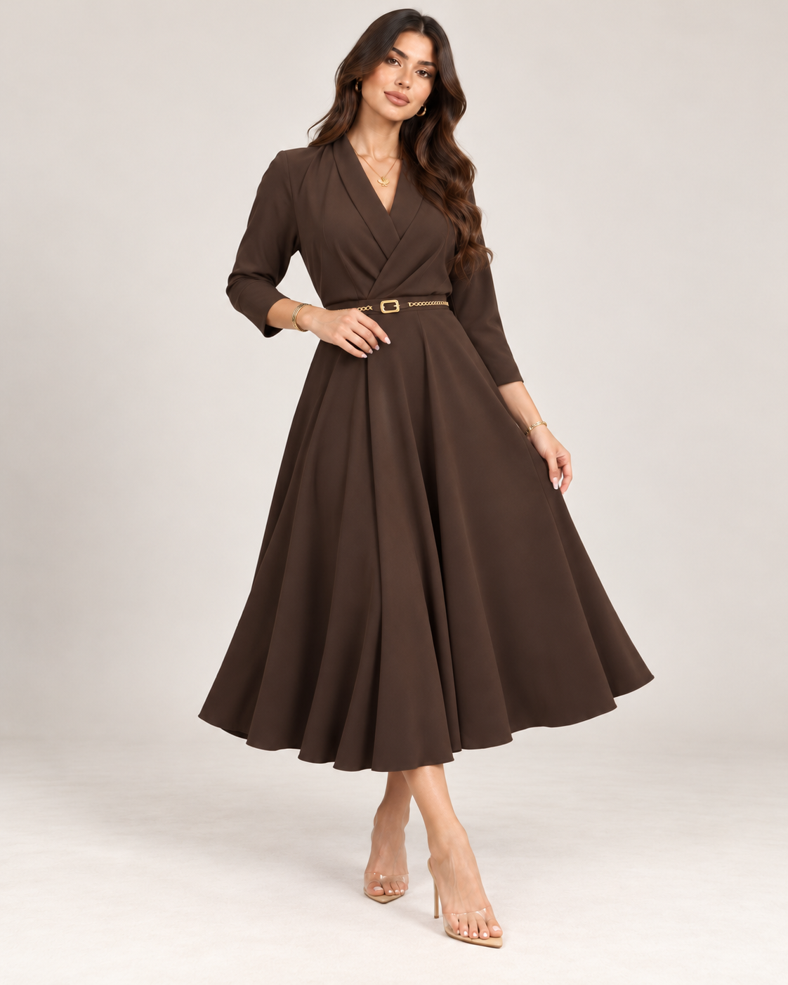 Rochie Rachel maro, curea inclusa