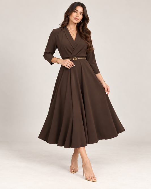 Rochie Rachel maro, curea inclusa
