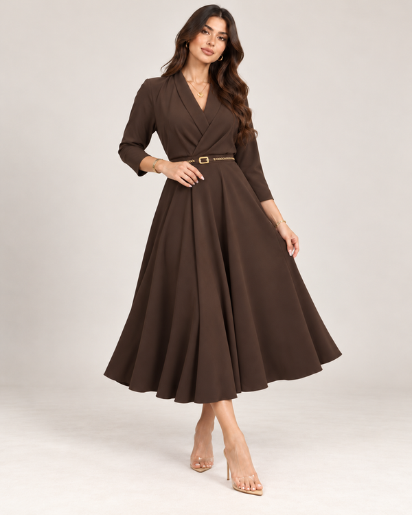 Rochie Rachel maro, curea inclusa
